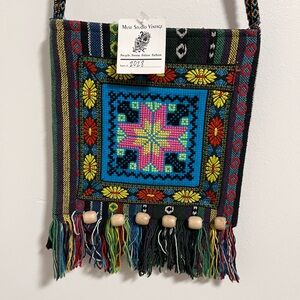 Multi-color Bohemian Hippie Crossbody Purse